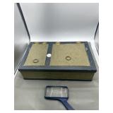 Jewelry box, heart shaped jewelry box metal rose