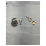 Van camp six levers lock and key two smaller locks