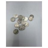 15 Silver Washington Quarters