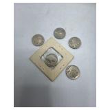 5 Buffalo Nickels