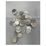 50 1943 steel cents.