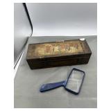 Wooden Asian jewelry box
