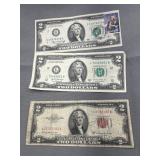 ï¿½76 Series $2.00 bill with Spirit of ï¿½76 stamp,