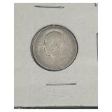 1849 Netherlands William silver twenty-five cents