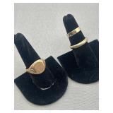 14 karat gold band and a and company marked gold