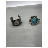 Two turquoise bracelets