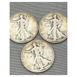 Walking liberty half dollars, 1937 - P, D, S