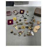 Lapel pins,  cufflinks other pins
