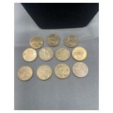 11 Sacajawea dollars