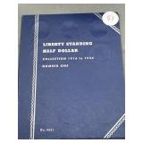 Book number One - walking liberty half dollar