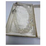 Crystal necklace and Crystal Bracelet