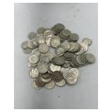 100 pre-1964 silver Roosevelt dimes