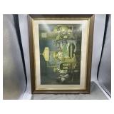 Approximately 18'x14ï¿½ poker playing dogs print
