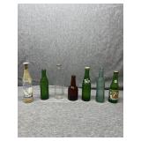 Early Pop bottles, Breezy, Big Boy, clear, 7-up,