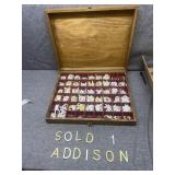 Plastic sign letters & numbers in display box
