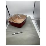 Red Copper covered pan