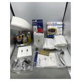 Box misc. hardware:  switch plate covers, h