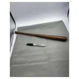 16' Louisville Slugger mini bat of Pete Coscarart.