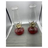 Two oil lamps
