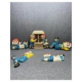 Five Raggedy Ann and Andy wall plaques
