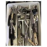Silverware knives, pizza, cutters, whipper,