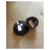 Cast iron horse, hitching, weight and smelting pot