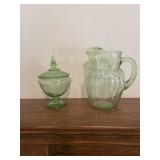 Depression covered candidates and water pitcher