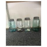 4 Mason Fruit Jars