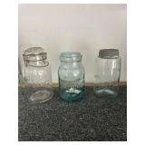 3 jars:  Foster Sealfast, Widemouth Telephone J