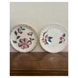 Two Blue Ridge pottery plates
