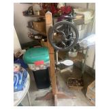 Early Barn Drill Mounted ti wooden stand for