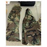 Size 27 camo pants with chest size 33 -37 shirt