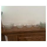 11 Sandwich Glass Depression era bowls