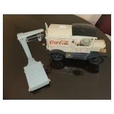 Iron Coca-Cola truck & iron scale - 'The Scale