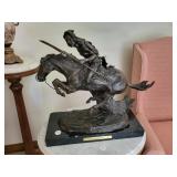 Frederick Remington heavy marble base the