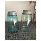 Early and more modern glass jars