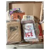 Old newspapers and magazines from the 1970s.