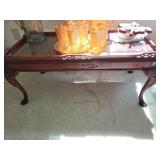 Coffee table - glass top