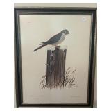 Framed wall picture 1970 Chuck Crum signed