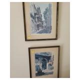 2 Don Garvey prints - Village