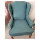 Wing back side chair