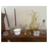 Candleholders bottles, decorations