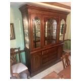 Drexel Heritage Collection huge 2- piece hutch.