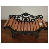 Doll size fainting couch cast-iron base