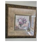 Framed picture - Flowers in vase