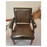 FAUX leather side chair