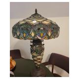 Modern Stain glass table lamp - top and base