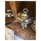 Serving pan over oil warmer