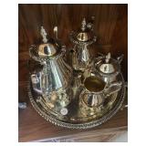 Rogers Brothers serving set teapot, coffee, pot,
