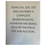 NOTE:  Item numbers 318, 320, 322 and 333 make a